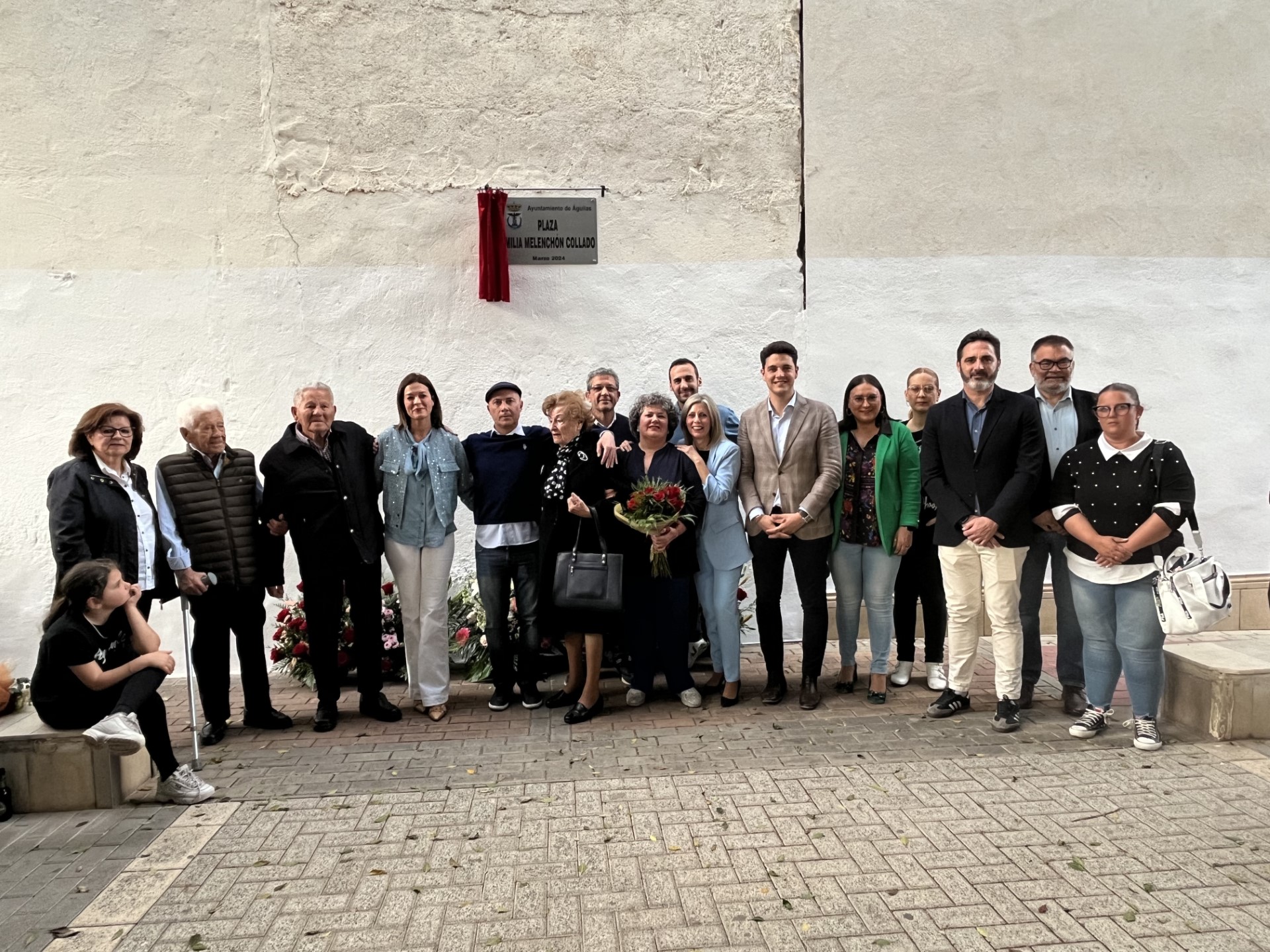 Águilas cuenta ya con una plaza que lleva el nombre de Emilia Melenchón