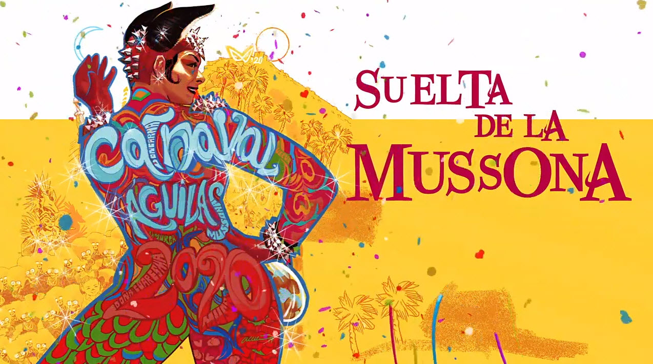 Suelta de la Mussona del Carnaval de Águilas 2020