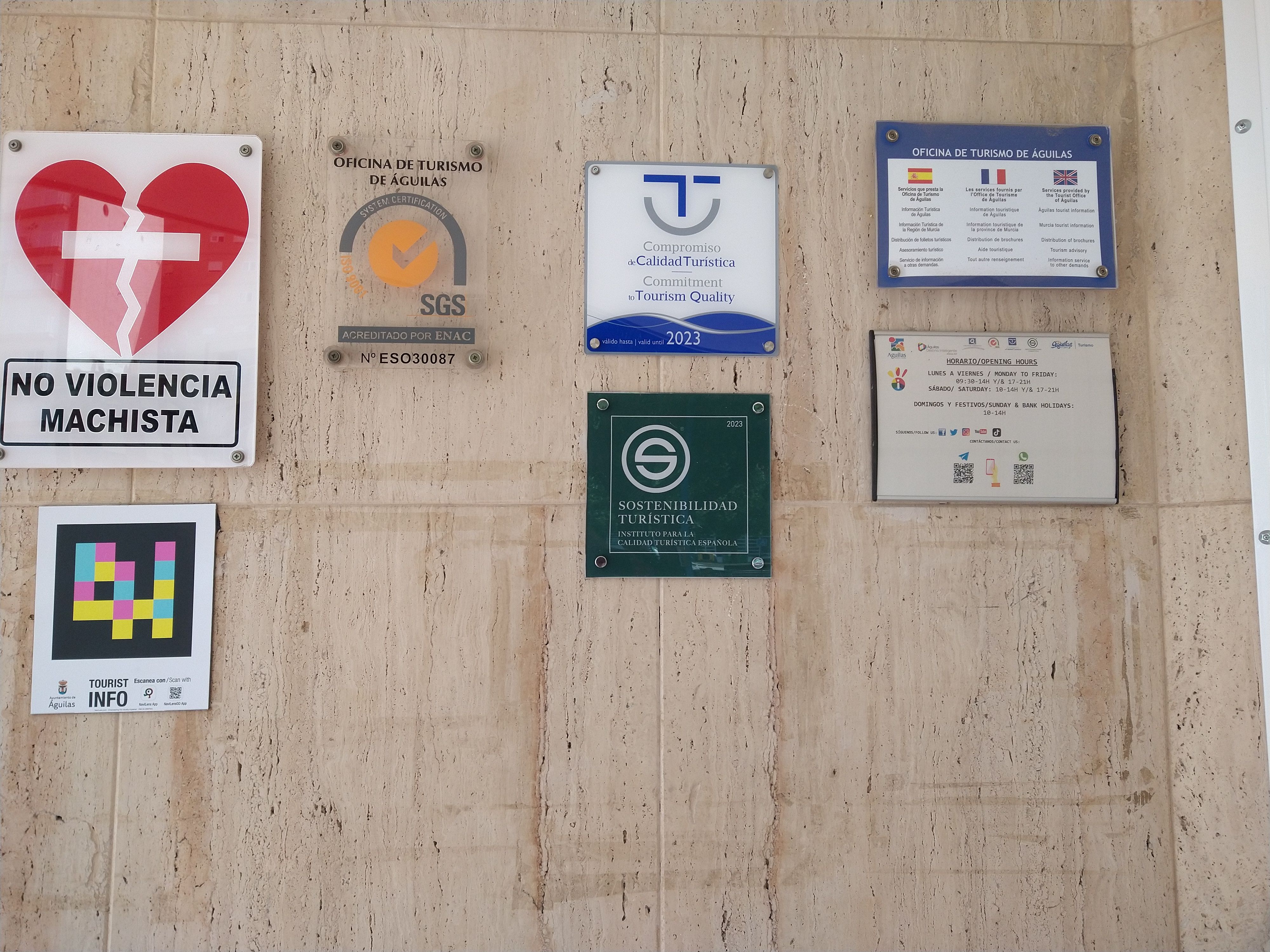 La Oficina de Turismo de Águilas consigue la certificación de Sostenibilidad Turística a nivel nacional