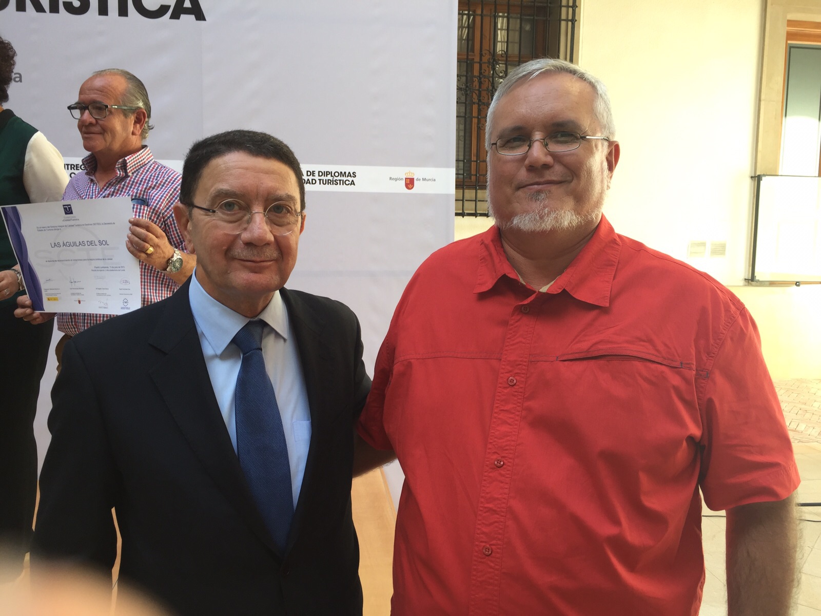 La oficina de turismo de Águilas es distinguida con un diploma de Calidad Turística