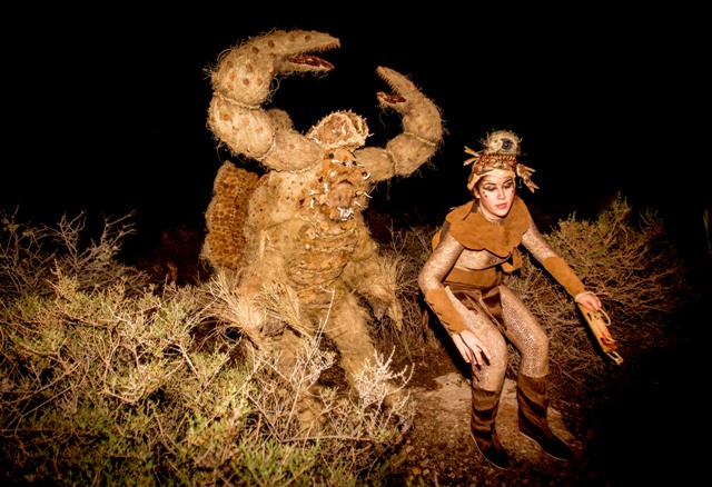 Ginés Parra representó a la Mussona inspirada en un alacrán  