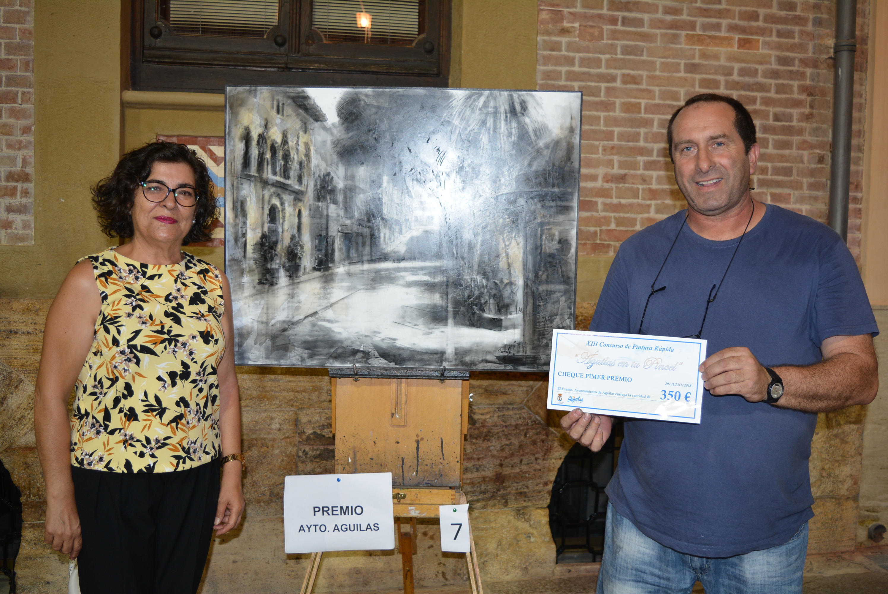 Francisco Caniles logra el primer premio del Concurso de Pintura Rápida Águilas en tu pincel
