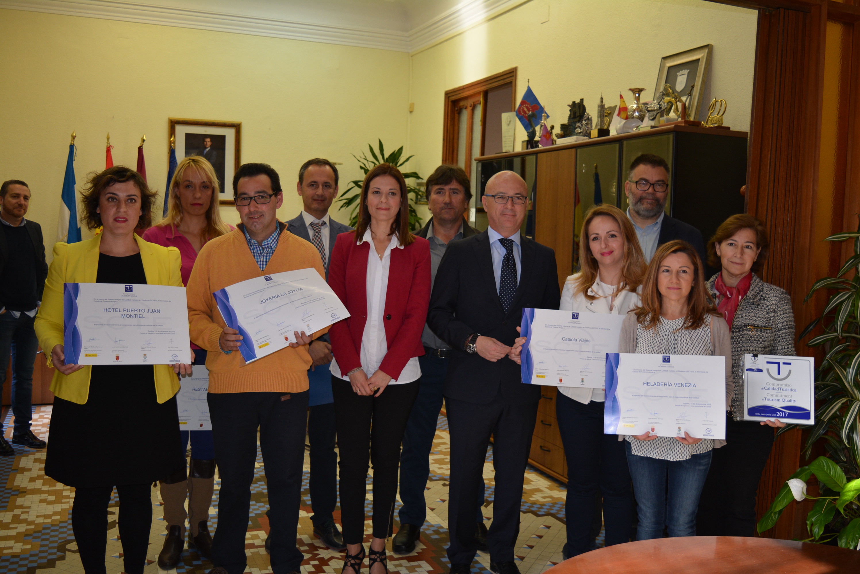 Siete empresas de Águilas reciben el sello de Calidad Turística