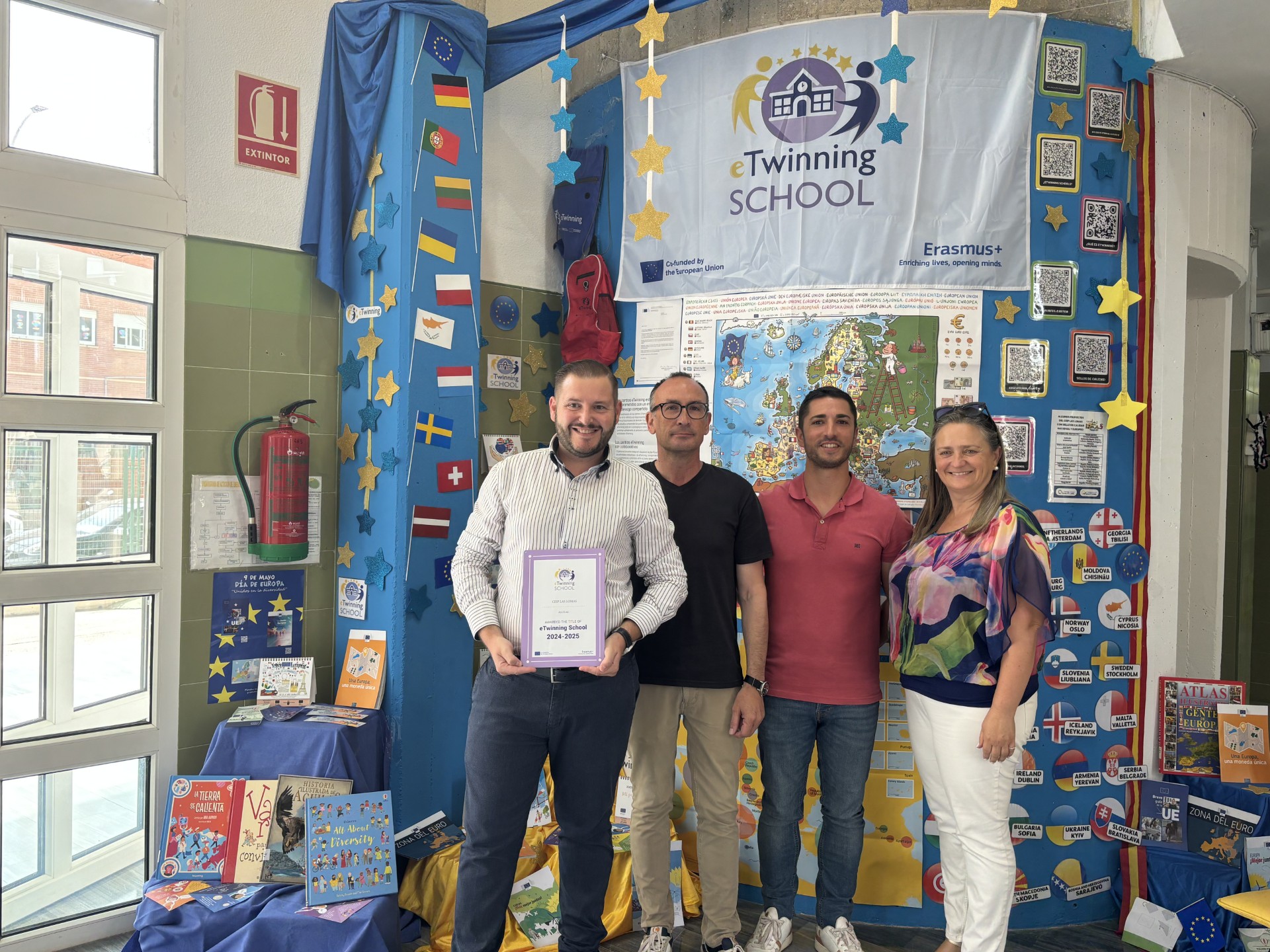 Las Lomas se convierte en el primer centro de Educación Infantil y Primaria de la localidad que obtiene el sello eTwinning