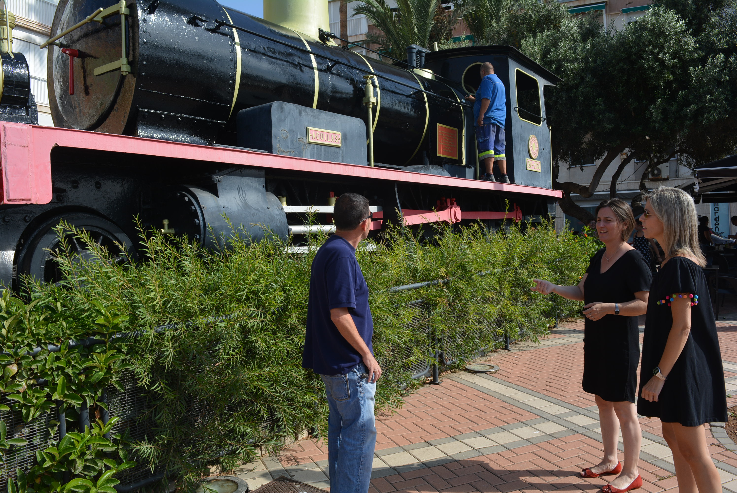 La próxima semana concluyen los trabajos de rehabilitación de la popular “máquina del tren”