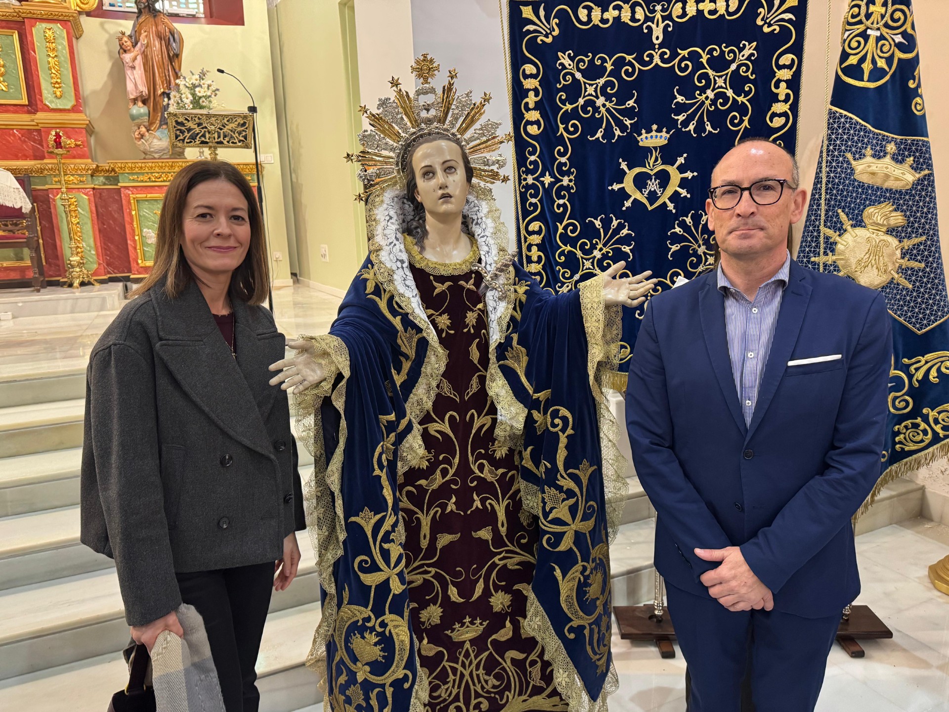 La Patrona de Águilas protagoniza una salida extraordinaria a la iglesia de El Carmen