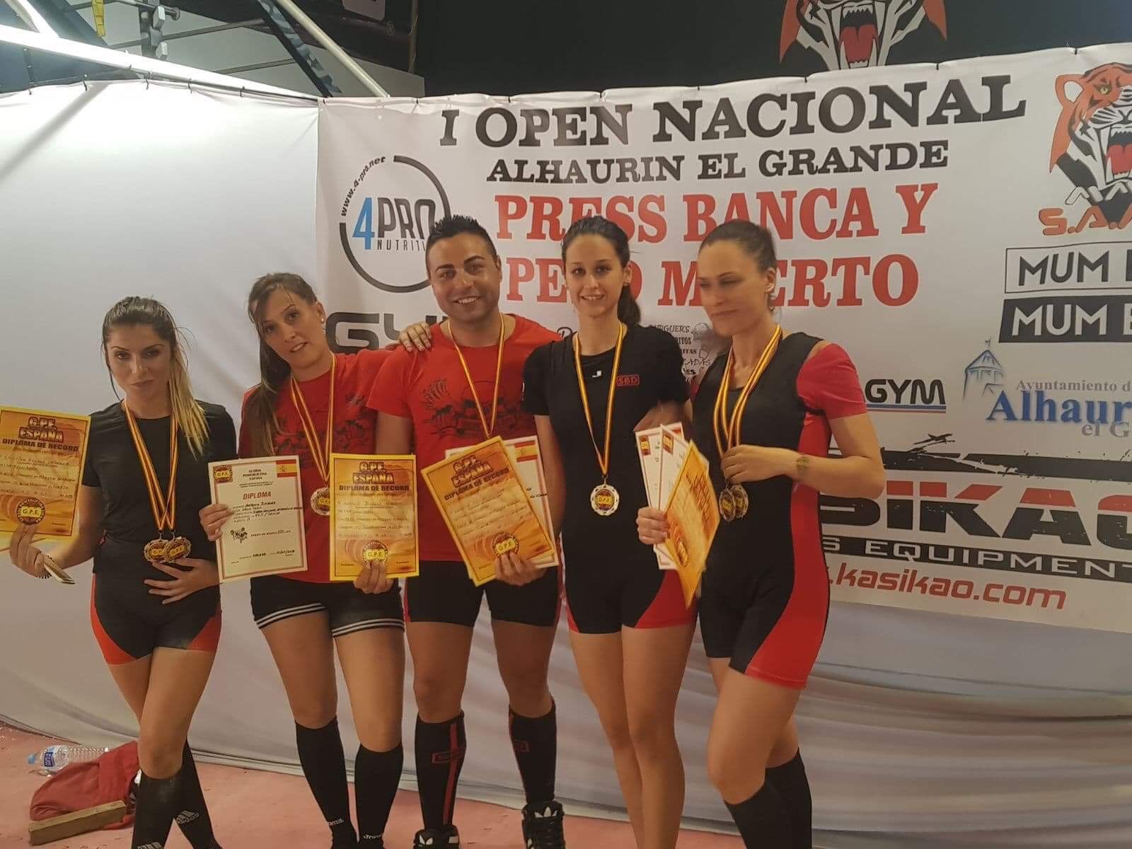 Exitosos resultados en el I Open Nacional de Press Banca y Peso Muerto