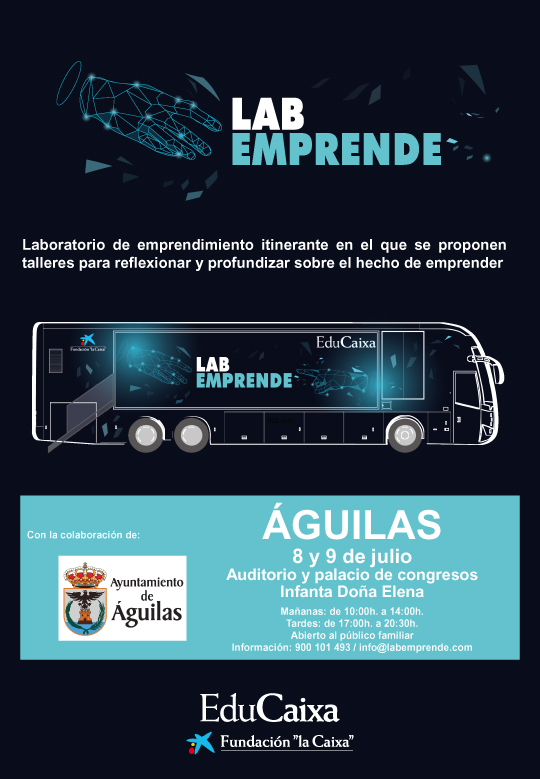 Llegan a Águilas los talleres itinerantes “LABEMPRENDE”