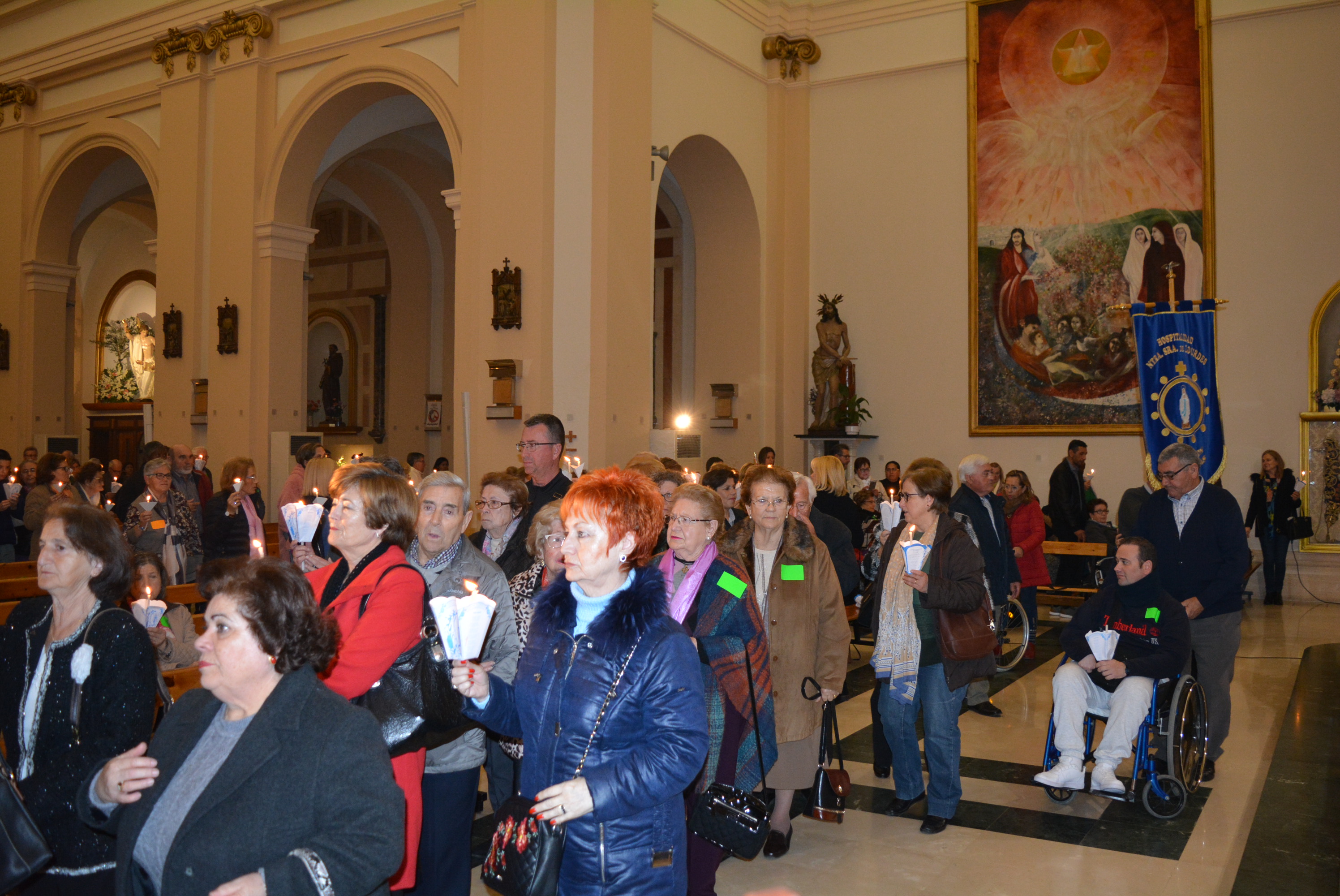 La Hospitalidad de Lourdes celebra su tradicional procesión de las antorchas 