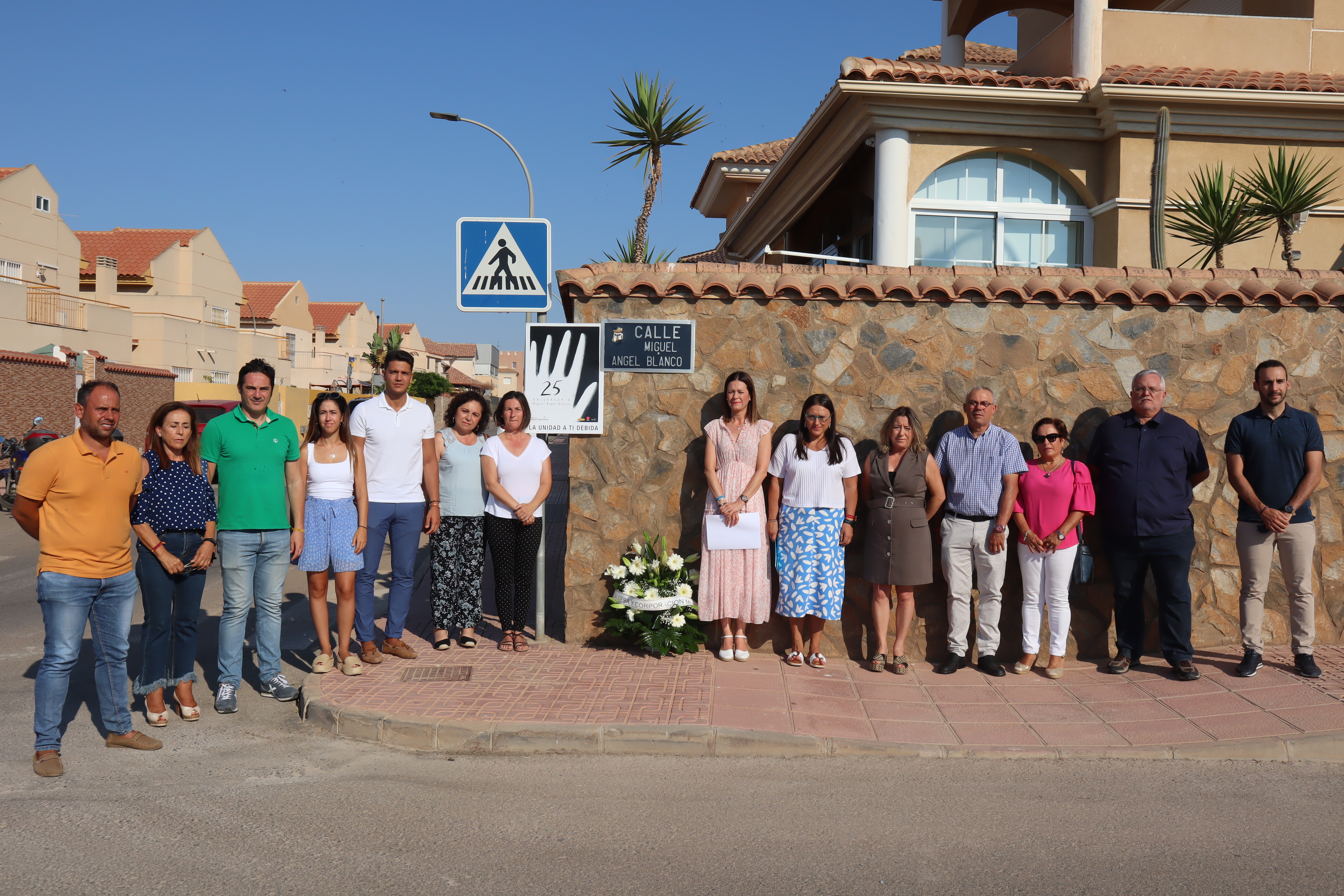 Águilas recuerda a Miguel Ángel Blanco cuando se cumplen veinticinco años de su asesinato a manos de ETA
