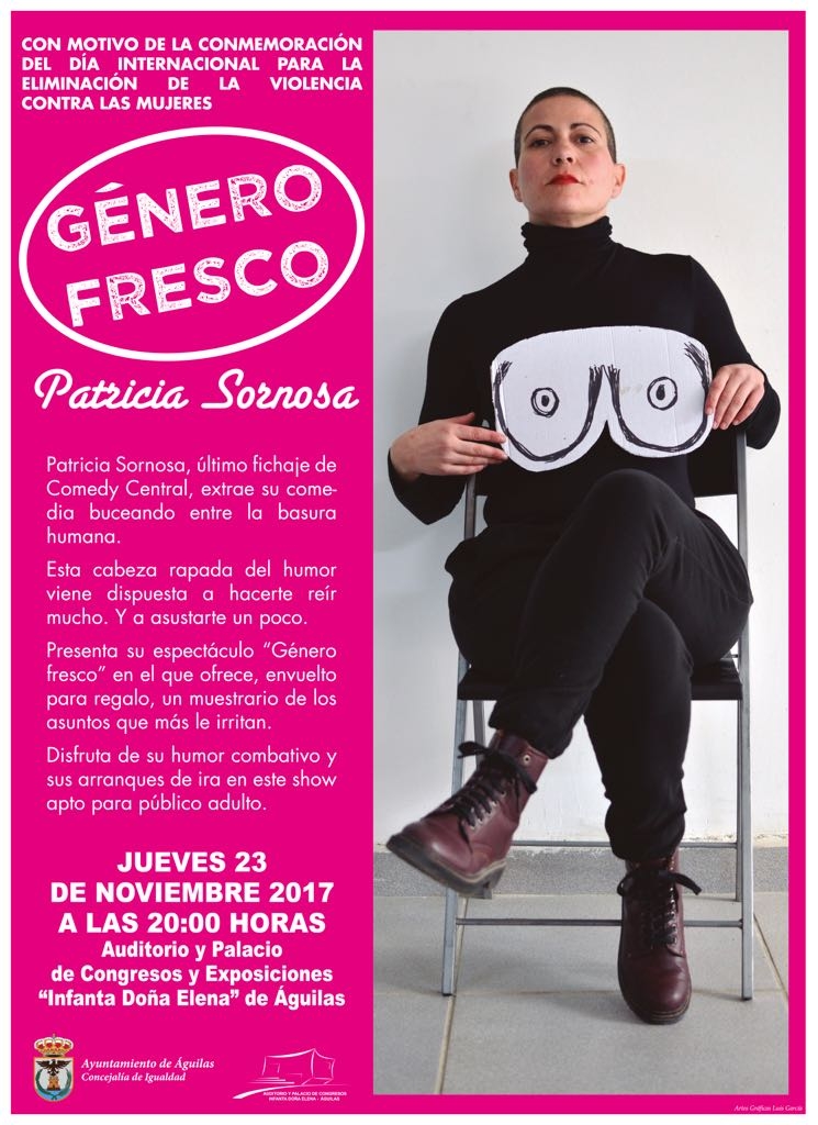 Género Fresco, un monologo de humor combativo que llegará el jueves a Águilas