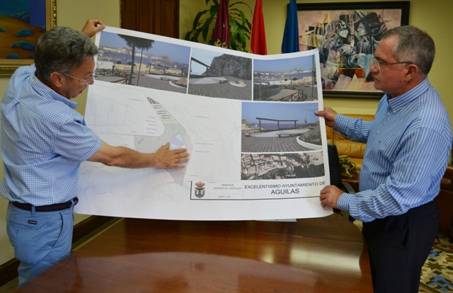 El Ayuntamiento de Águilas construirá un mirador en la explanada de acceso al Castillo  