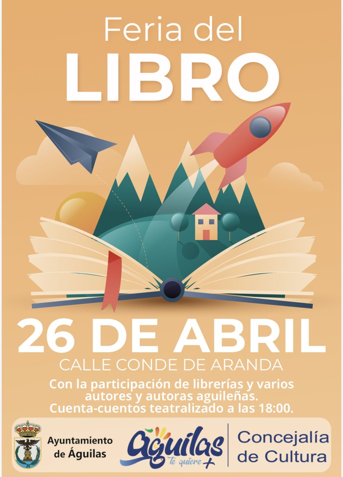 Librerías y autores se darán cita en la Feria del Libro el próximo domingo