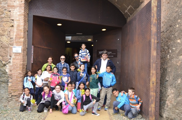 Los alumnos de “Ecoescuelas Litorales” visitan el patrimonio ferroviario de Águilas 