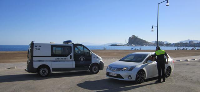 La Policía Local de Águilas realiza 113 pruebas de alcohol y drogas con un solo positivo