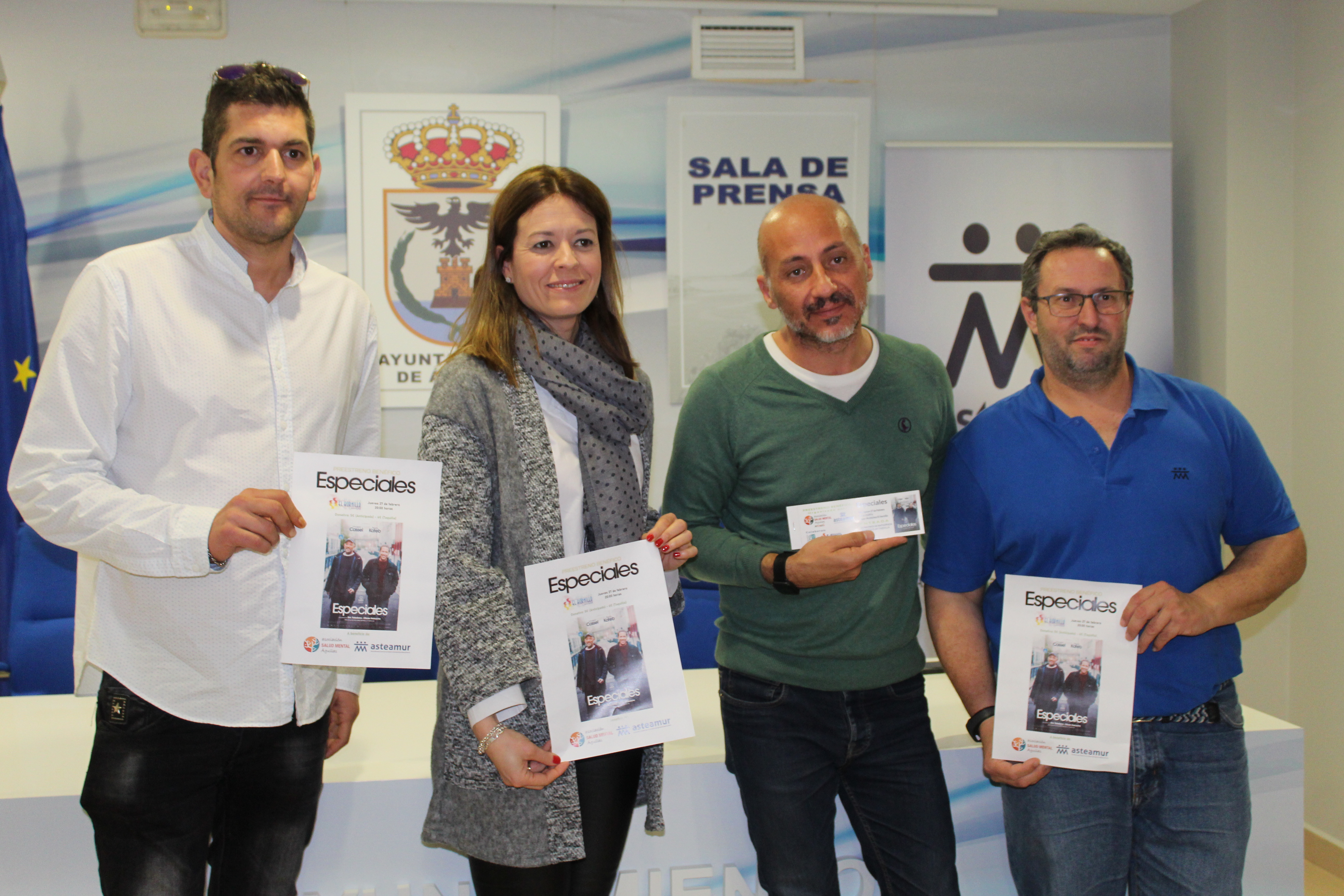 Preestreno de Especiales a beneficio de Afemac y Asteamur