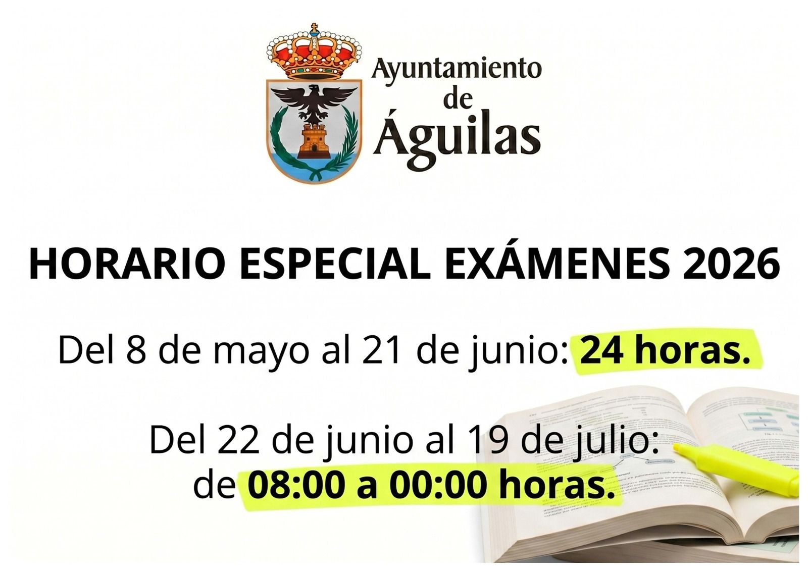 El Aula de Estudio amplía su horario con motivo de la época de exámenes