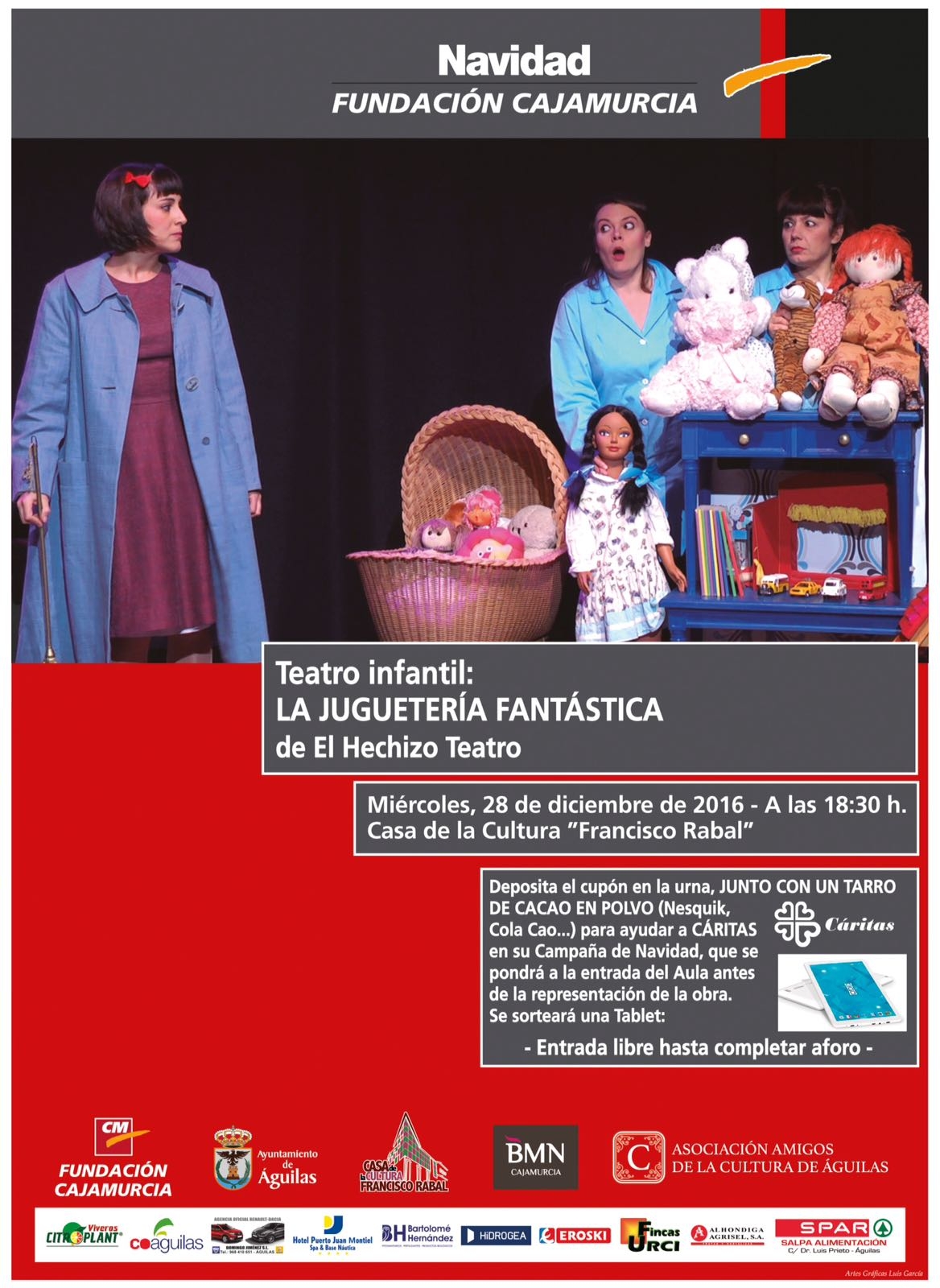 Esta tarde teatro solidario para los más pequeños