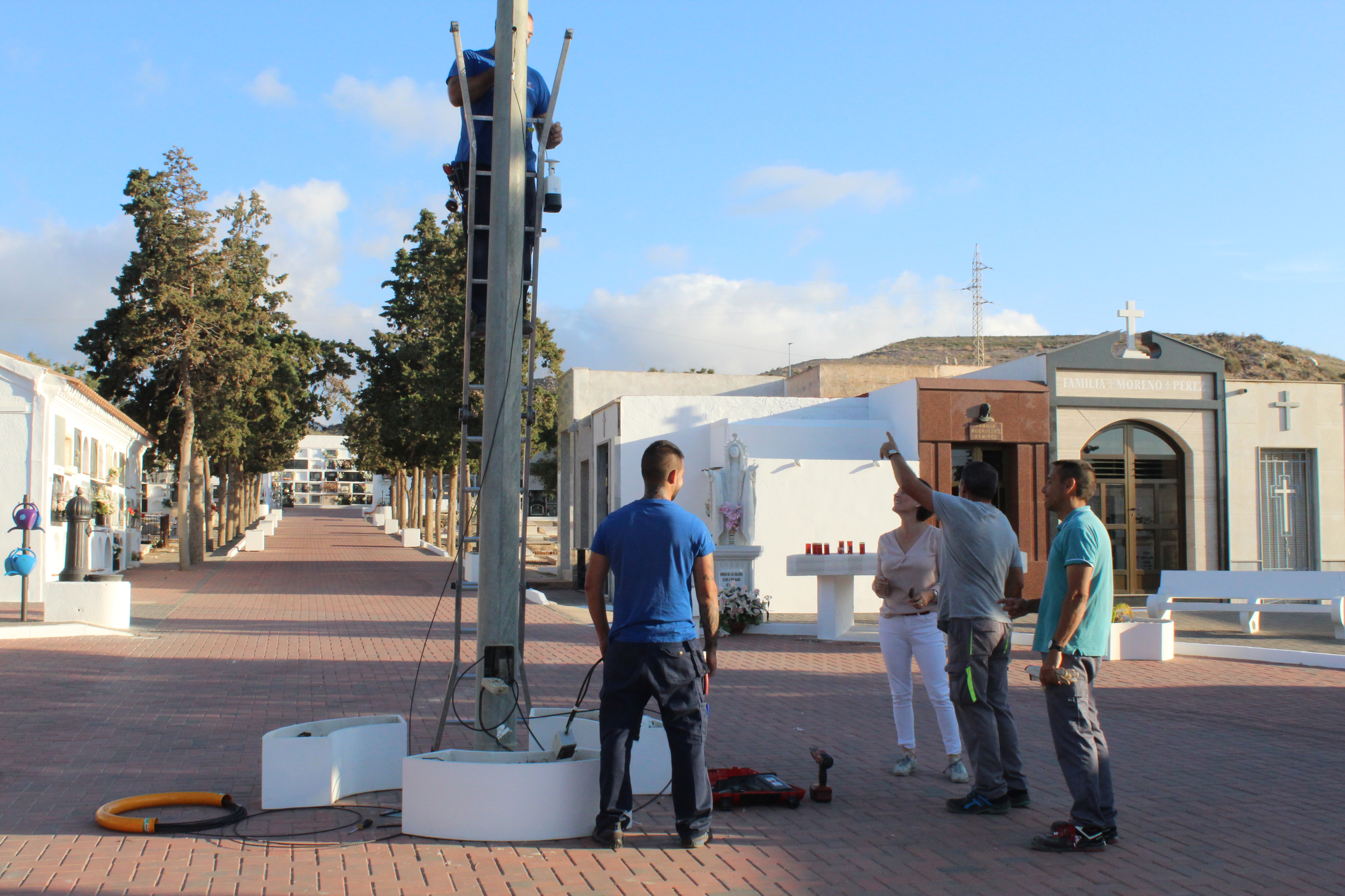 El Ayuntamiento amplia el sistema de videovigilancia instalado en el cementerio municipal