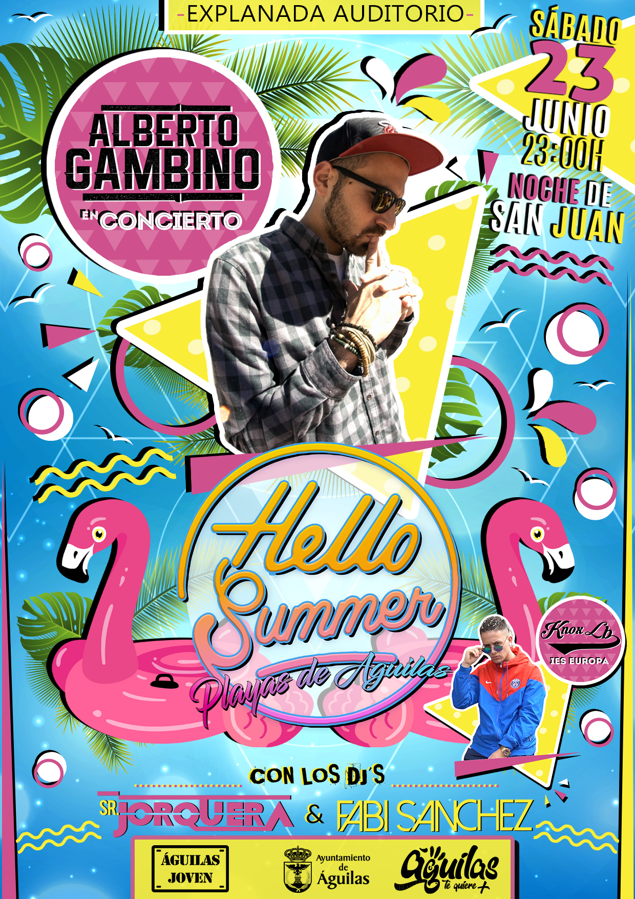 Los ediles de juventud y festejos presentan la segunda edición del concierto de la Noche de San Juan, “Hello Summer Playas de Águilas” 2018