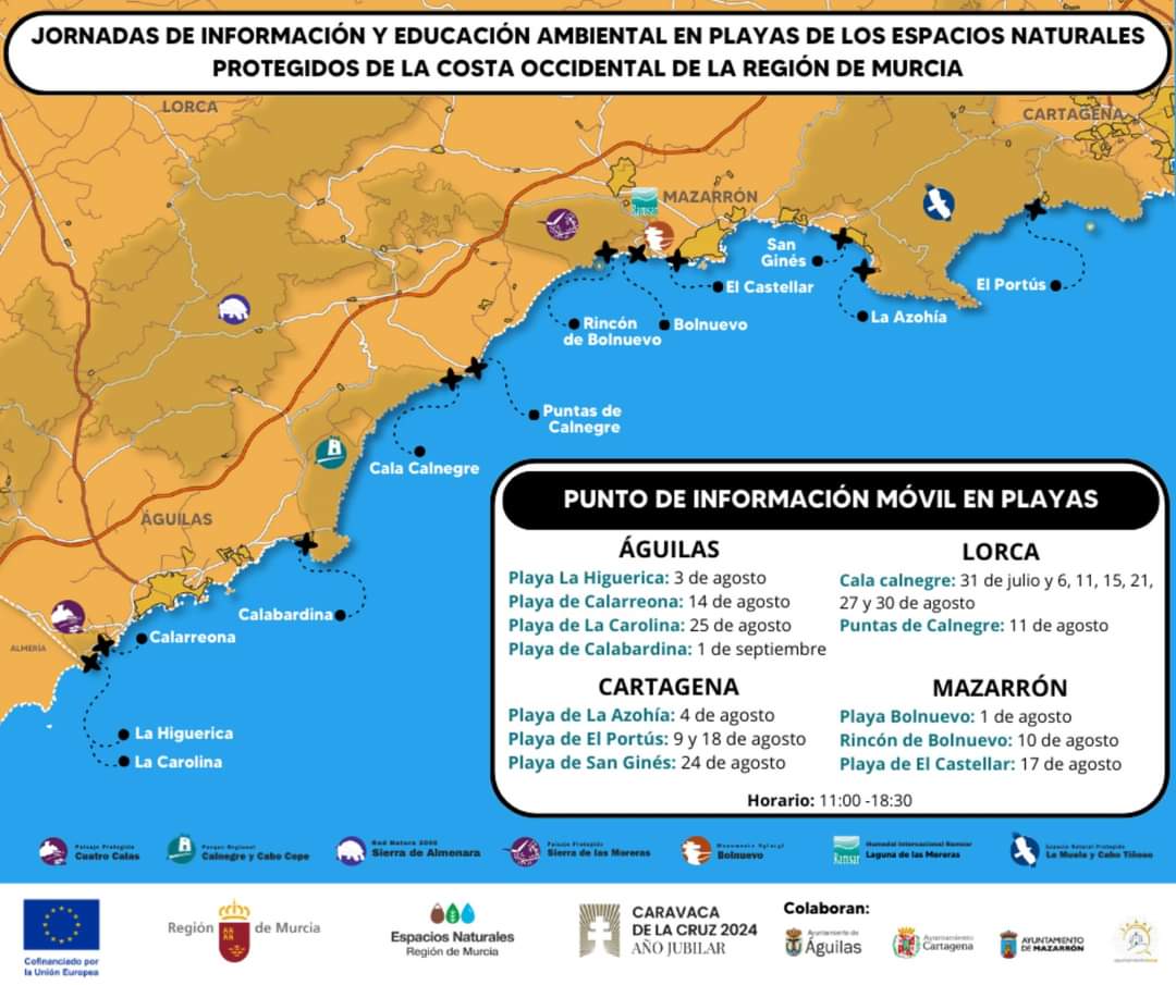 Las playas ubicadas en espacios protegidos de la localidad acogerán acciones de educación ambiental