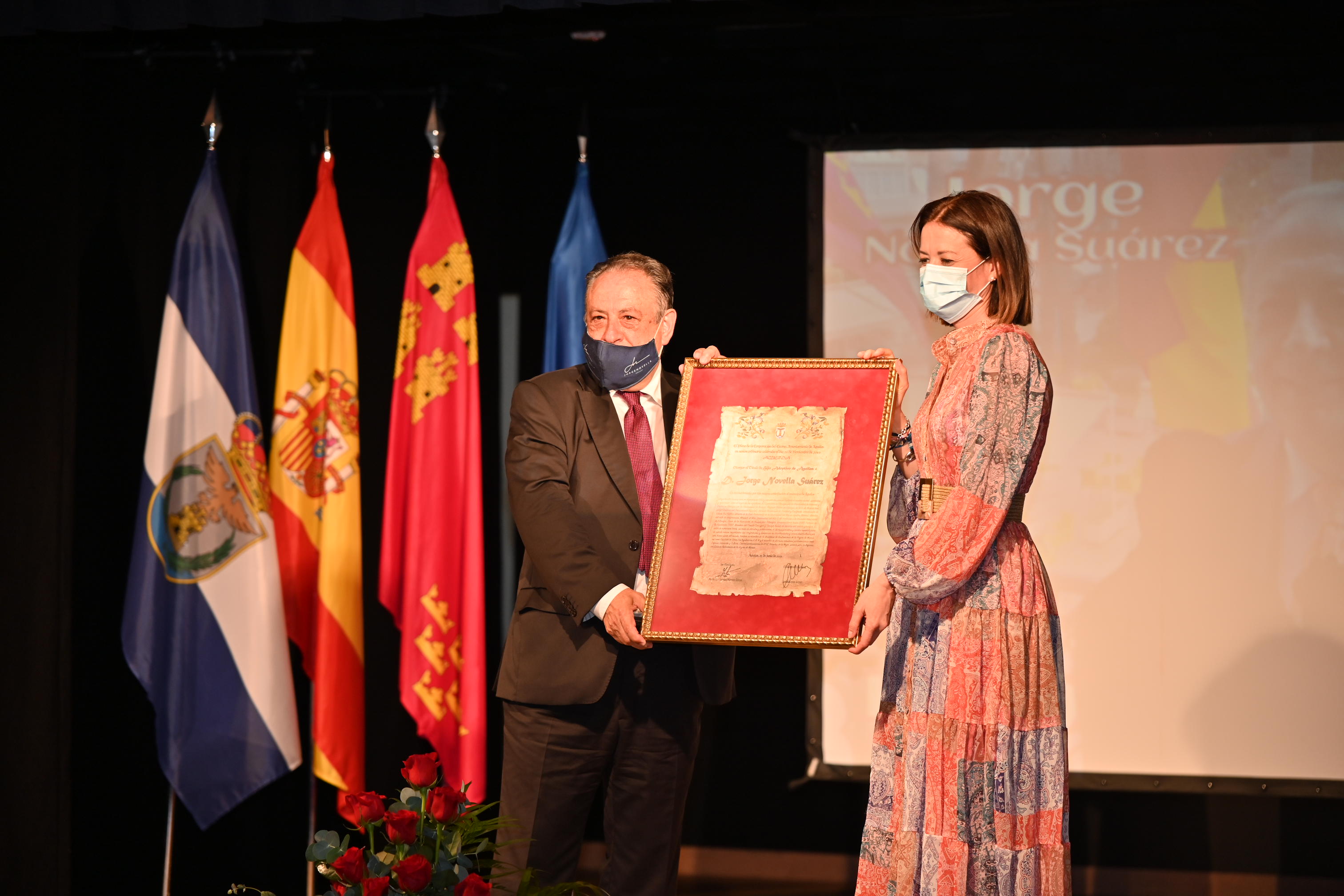 Jorge Novella es nombrado Hijo Adoptivo de Águilas