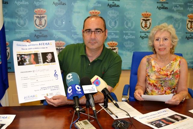 El Auditorio Infanta Doña Elena será escenario de un concierto solidario a favor de AFEMAC