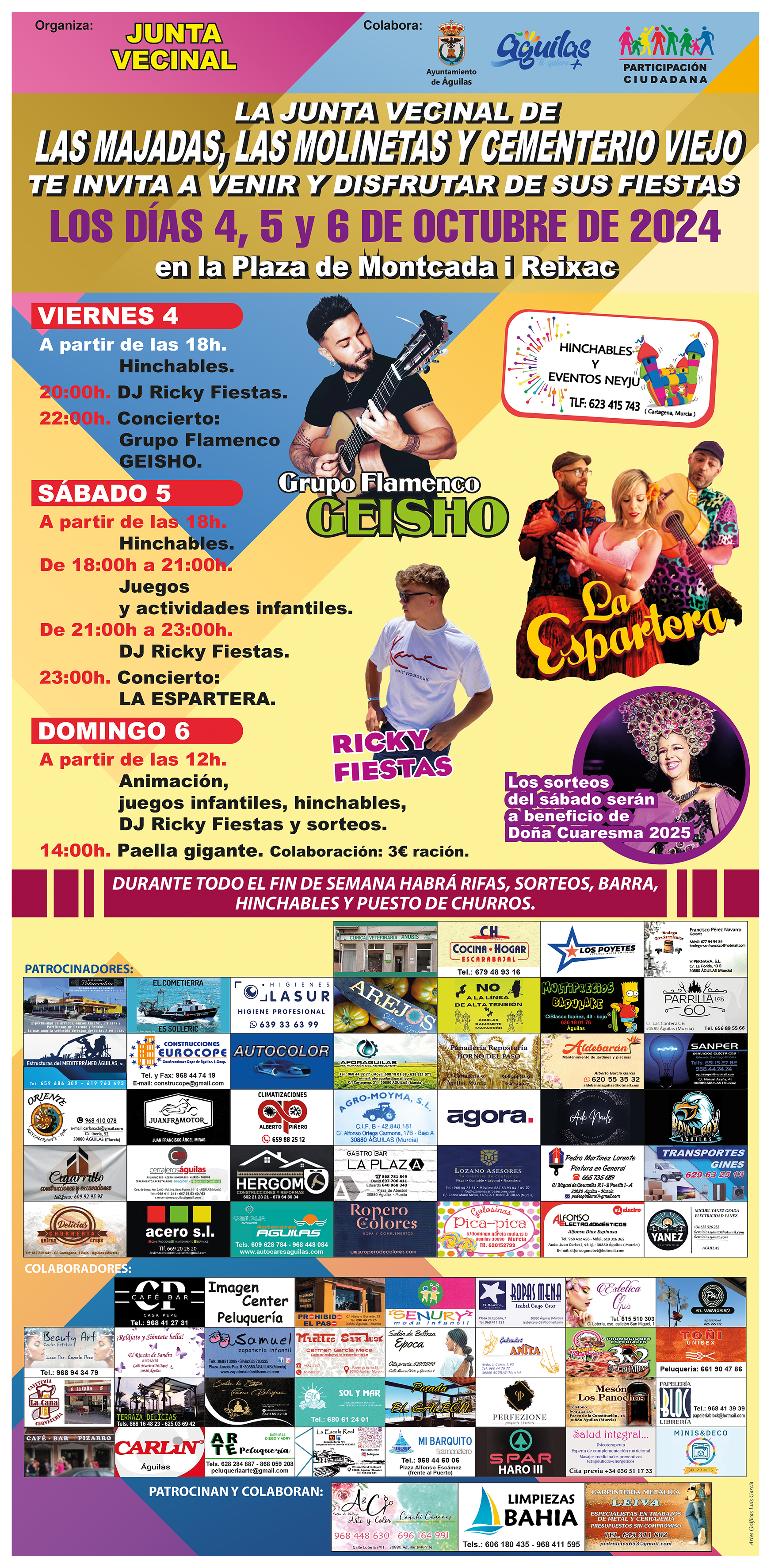 Las Majadas, Las Molinetas y Cementerio Viejo preparan sus fiestas de barrio