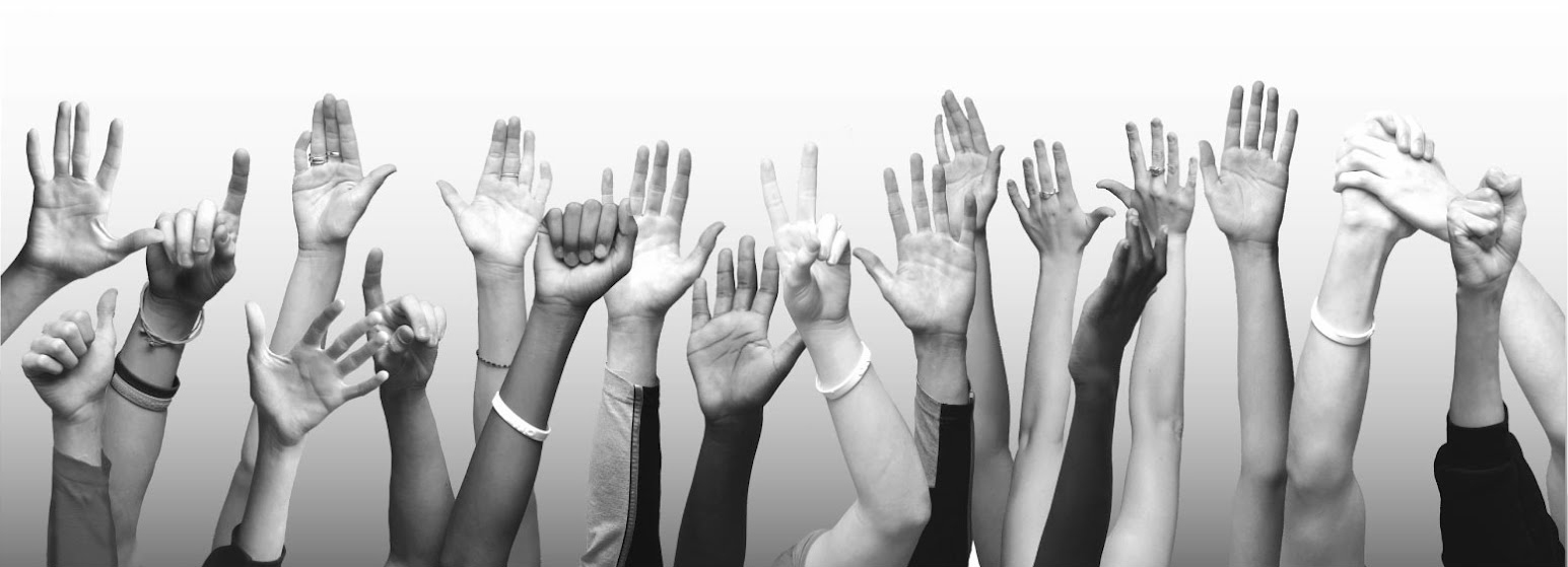 Manos arriba, imagen representativa de la participación ciudadana